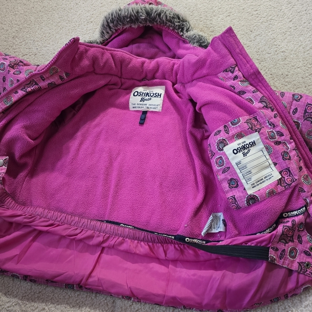 OshKosh B'gosh Girls Size 5 Winter Coat Jacket - Picture 10 of 14